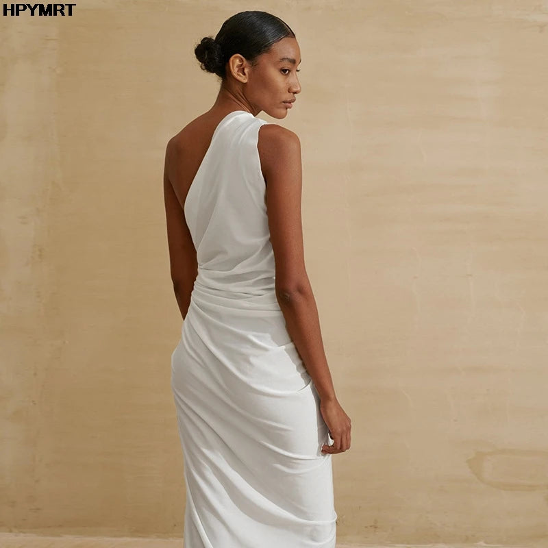 Lunim Azure Twist Slit Kleid