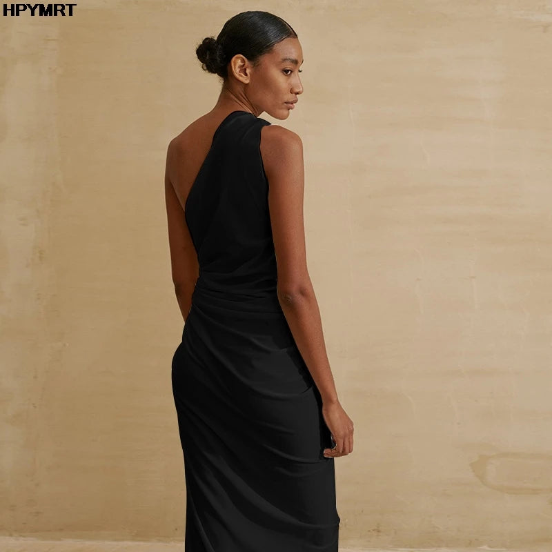Lunim Azure Twist Slit Kleid