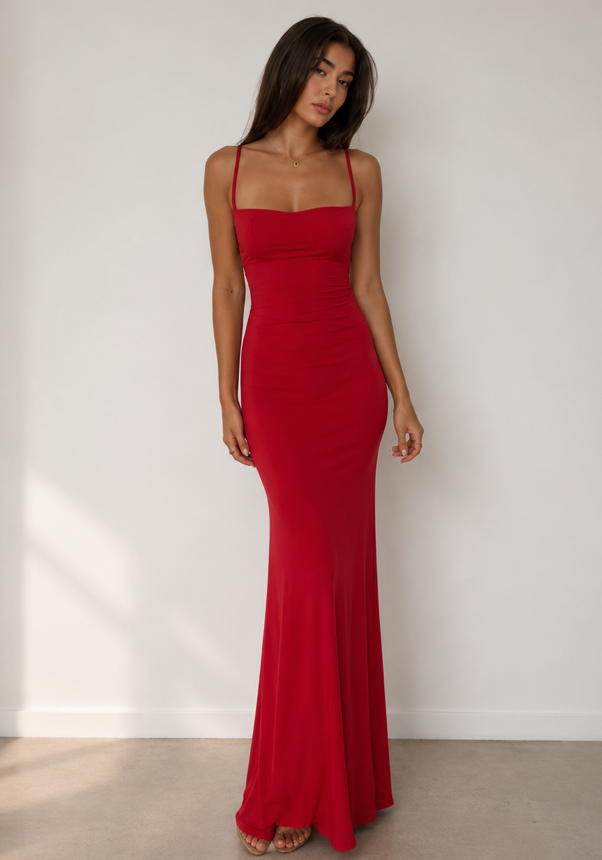 Lunim Rouge Elegance Maxi Kleid